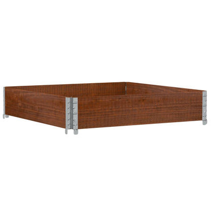 Paretale per Pallet Marrone 100x100cm in Legno Massello di Pino