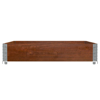 Paretale per Pallet Marrone 100x100cm in Legno Massello di Pino