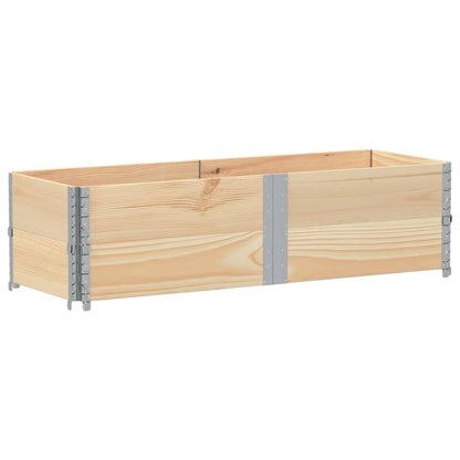 Paretali per Pallet 2 pz 150x50 cm in Legno Massello di Pino
