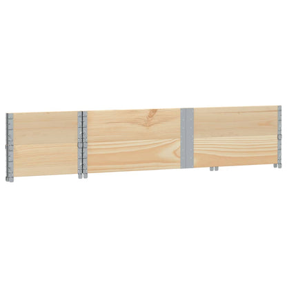 Paretali per Pallet 2 pz 150x50 cm in Legno Massello di Pino