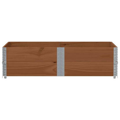 Paretali per Pallet 2pz Marroni 150x100cm Legno Massello Pino