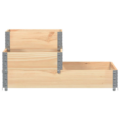 Fioriera Rialzata 3 Livelli 120x80 cm Legno Massello di Pino