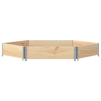 Fioriera Rialzata Esagonale 160x160cm Legno Massello di Pino