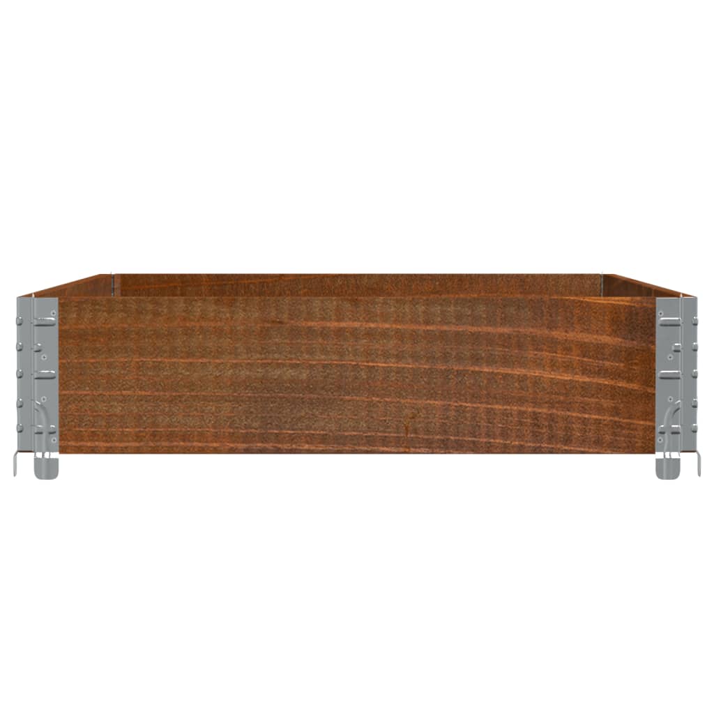 Poggiapiedi da Giardino Marrone 120x80cm Legno Massello di Pino