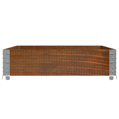 Poggiapiedi da Giardino Marrone 120x80cm Legno Massello di Pino
