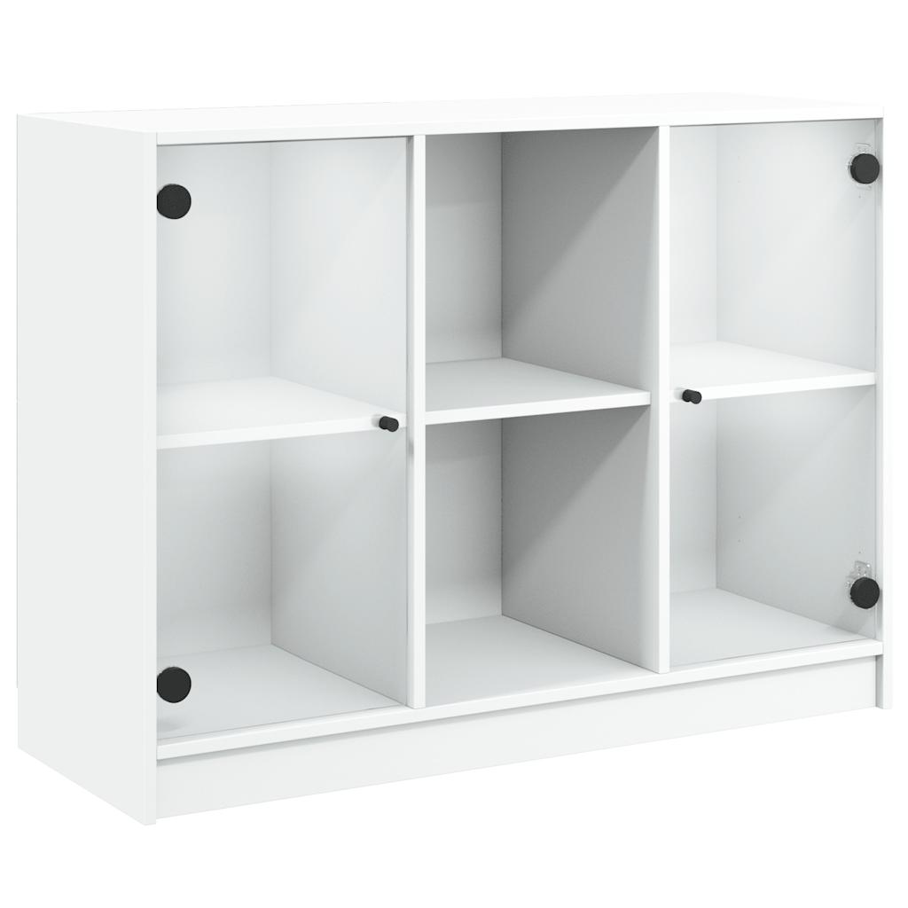 Credenza Bianca 102x37x75,5 cm in Truciolato