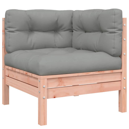 Set Divani Giardino 6 pz Cuscini Legno Massello Abete Douglas