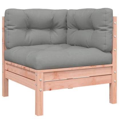 Set Divani Giardino 7 pz Cuscini Legno Massello Abete Douglas