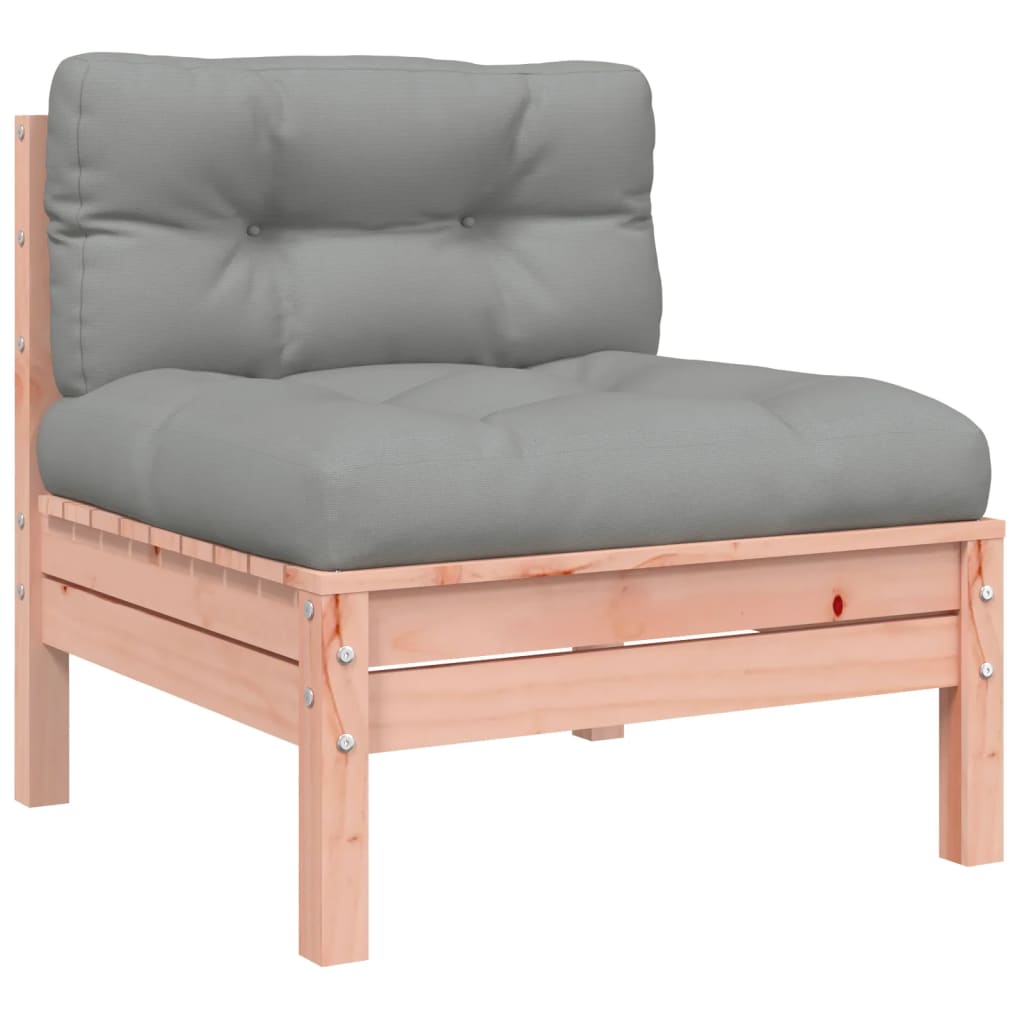 Set Divani Giardino 9 pz Cuscini Legno Massello Abete Douglas