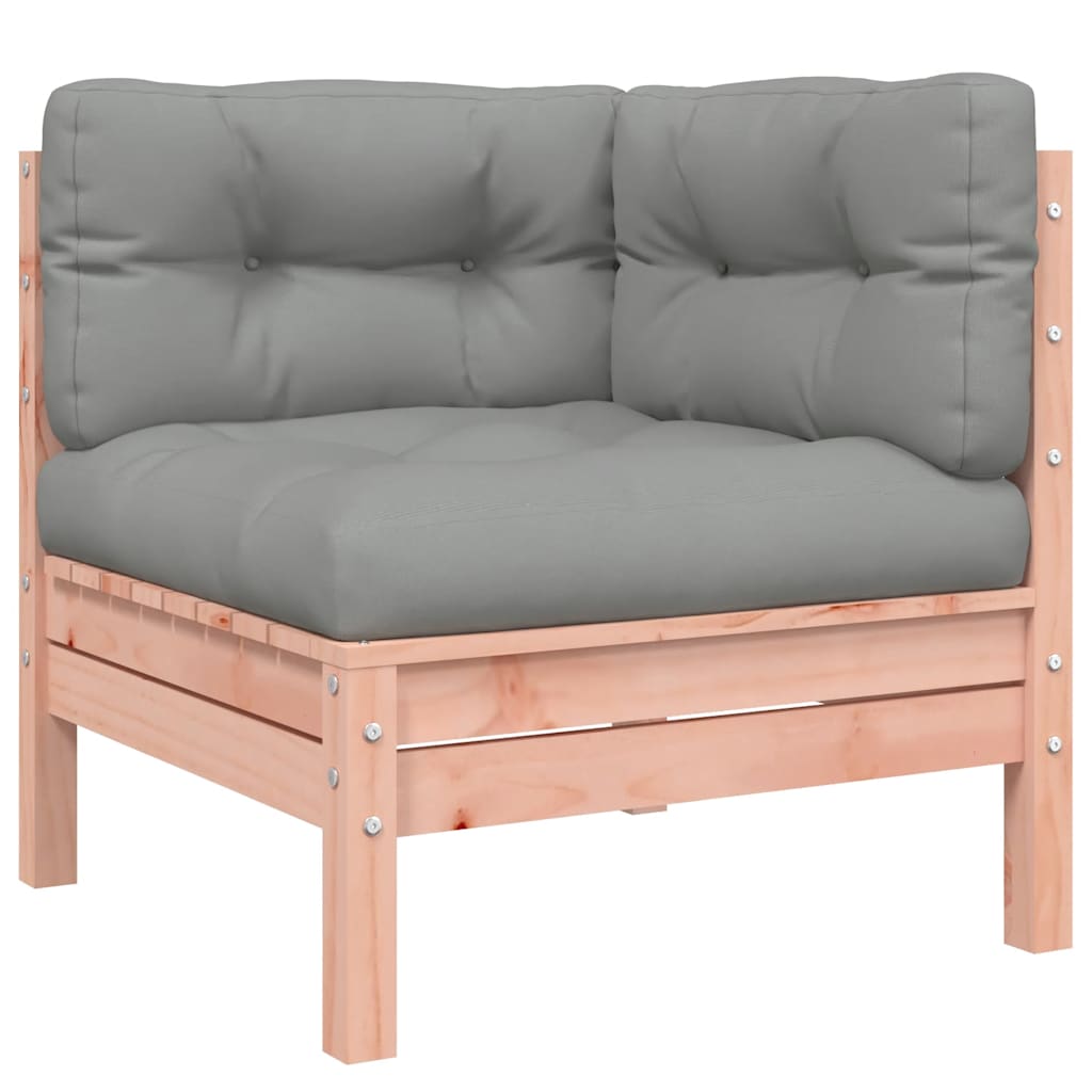 Set Divani Giardino 11 pz Cuscini Legno Massello Abete Douglas