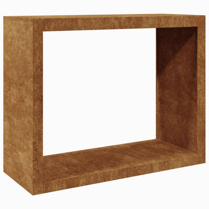 Rack per Legna da Ardere 100x40x80 cm in Acciaio Corten