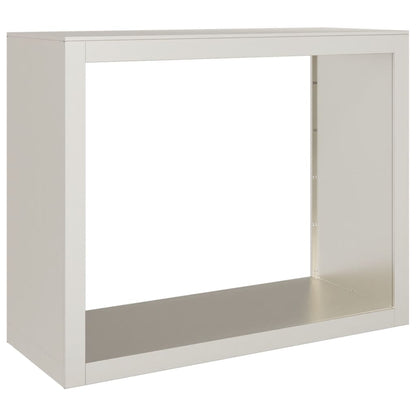Rack per Legna da Ardere 100x40x80 cm in Acciaio Corten