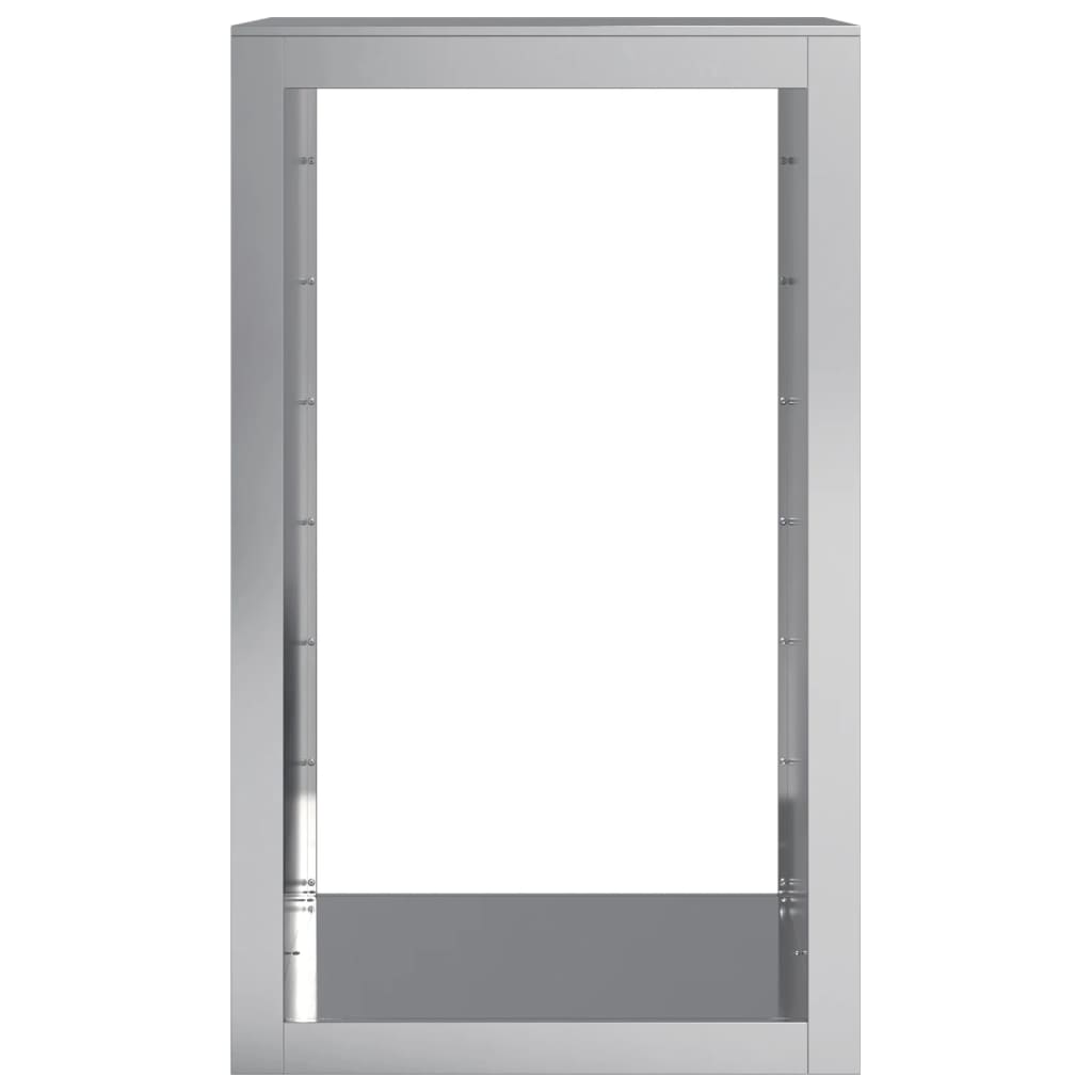 Rastrelliera per Legna 60x40x100 cm in Acciaio Zincato