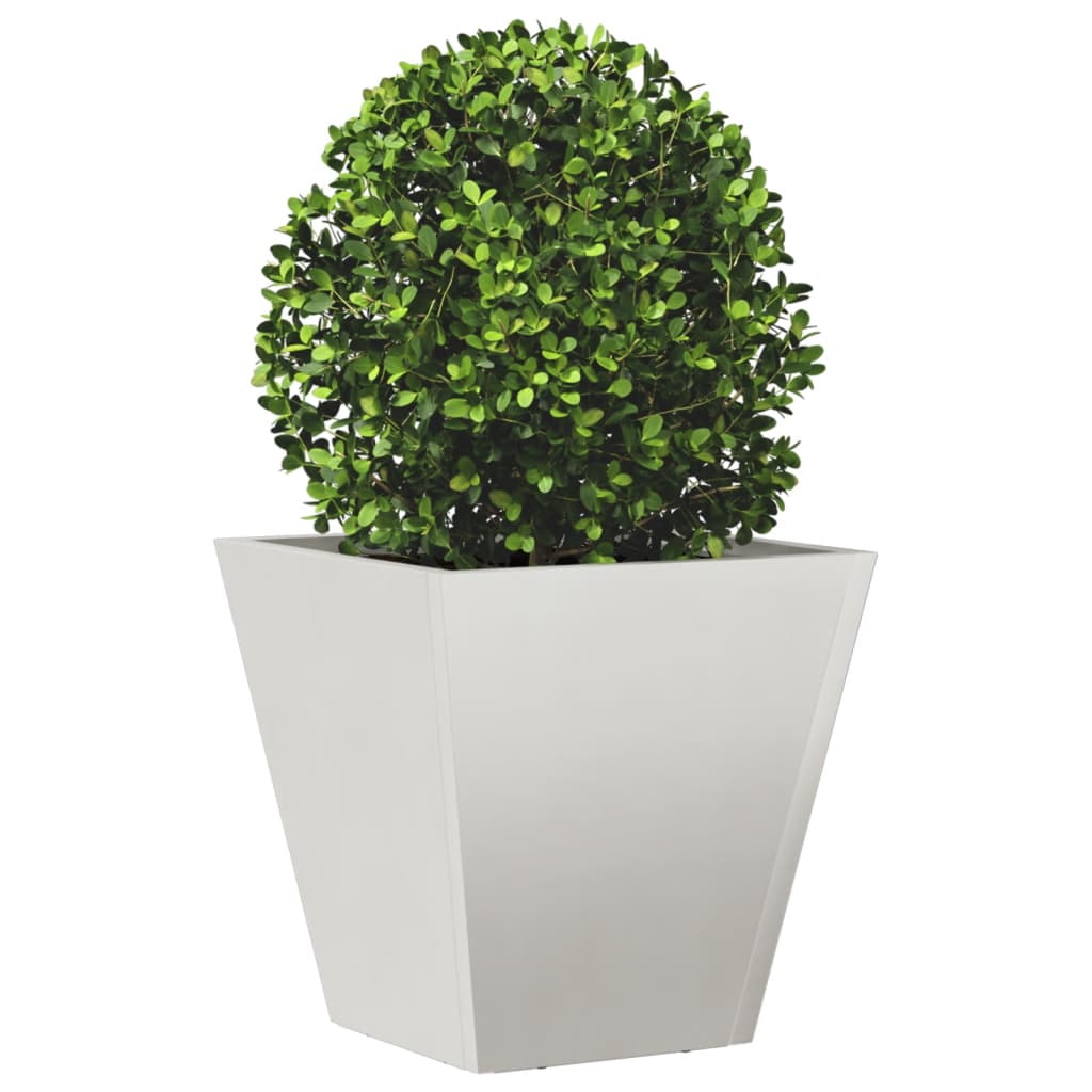 Fioriere da Giardino 2 pz 30x30x30 cm in Acciaio Zincato