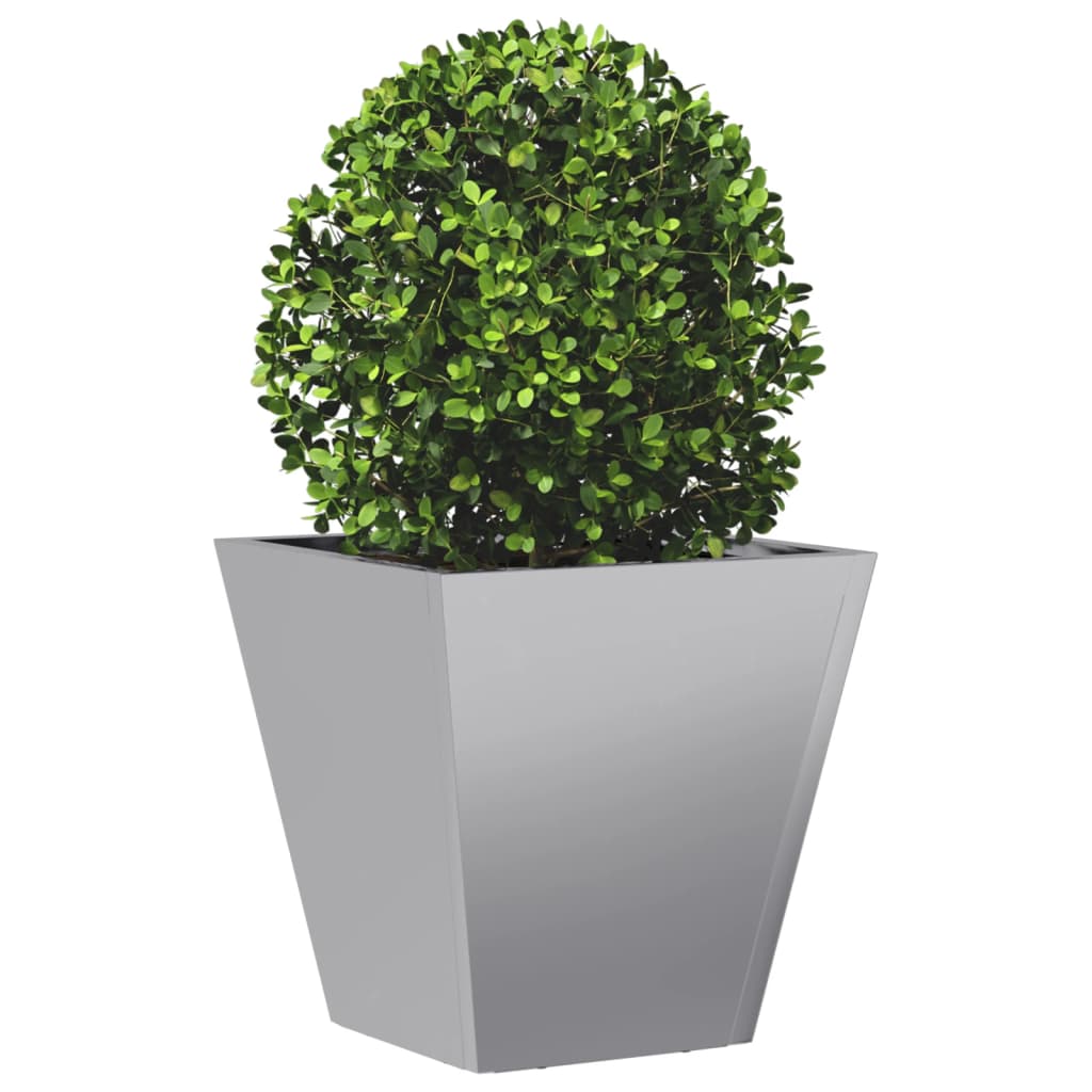 Fioriera da Giardino 30x30x30 cm Acciaio Zincato