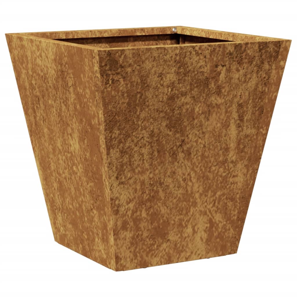 Fioriera da Giardino 30x30x30 cm in Acciaio Corten
