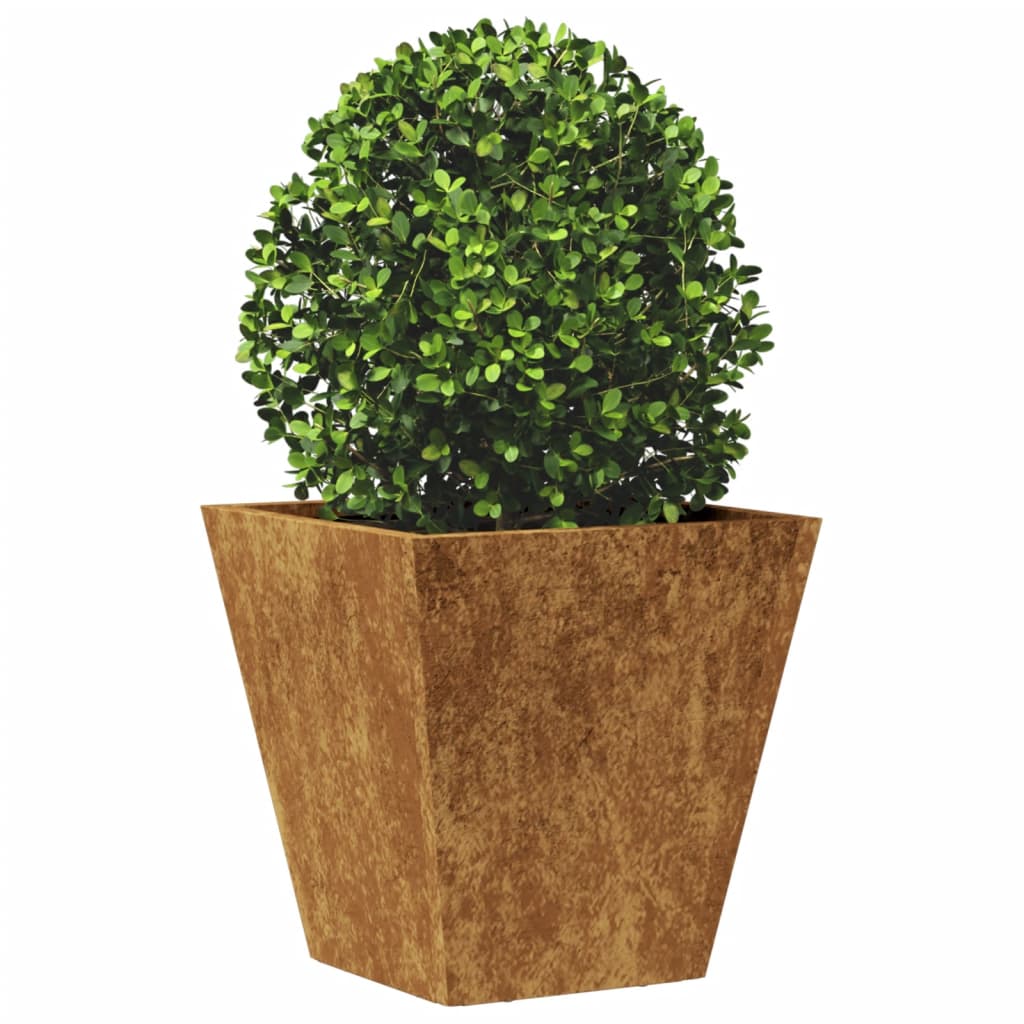 Fioriera da Giardino 30x30x30 cm in Acciaio Corten