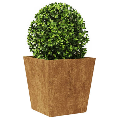 Fioriere da Giardino 2 pz 40x40x40 cm in Acciaio Corten