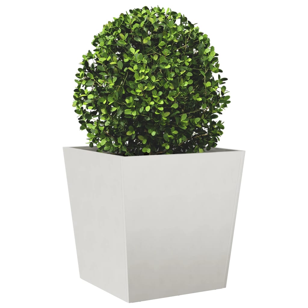 Fioriere da Giardino 2 pz 50x50x50 cm in Acciaio Inox