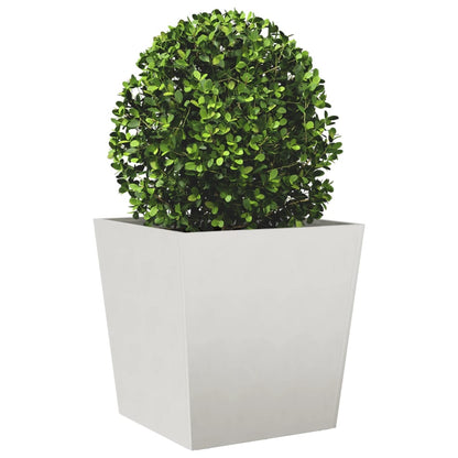 Fioriere da Giardino 2 pz 50x50x50 cm in Acciaio Inox