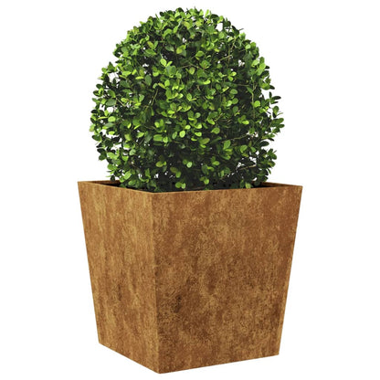 Fioriere da Giardino 2 pz 50x50x50 cm in Acciaio Corten