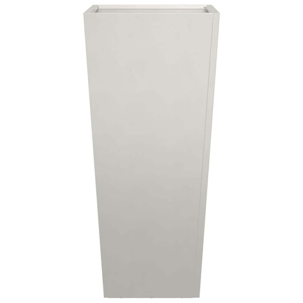 Fioriera da Giardino 35x35x75 cm in Acciaio Inox