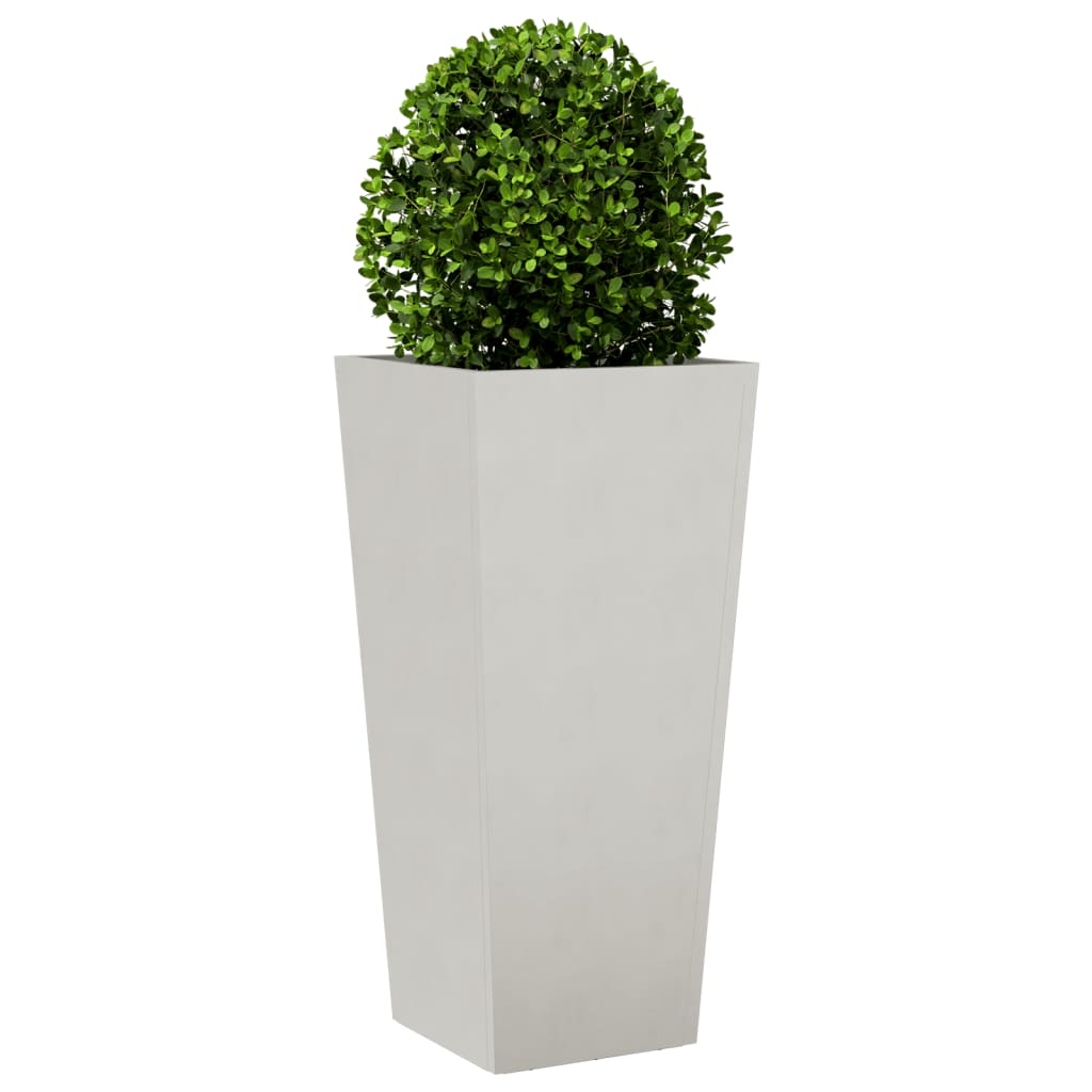 Fioriere da Giardino 2 pz 35x35x75 cm in Acciaio Inox