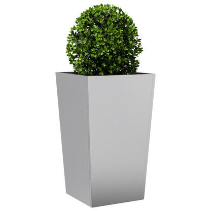 Fioriere da Giardino 2 pz 45x45x75 cm in Acciaio Zincato