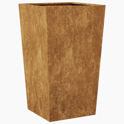 Fioriera da Giardino 45x45x75 cm in Acciaio Corten
