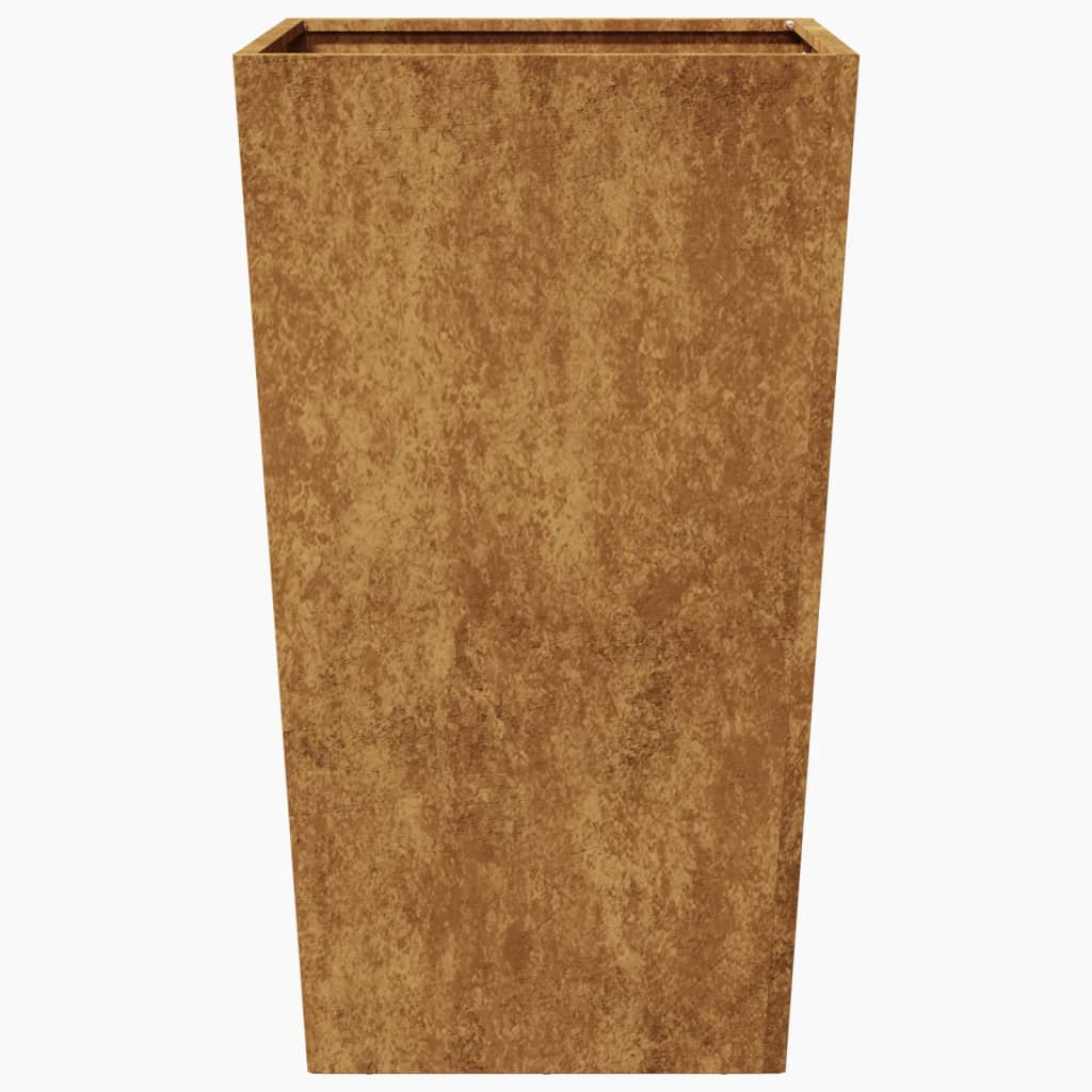 Fioriera da Giardino 45x45x75 cm in Acciaio Corten