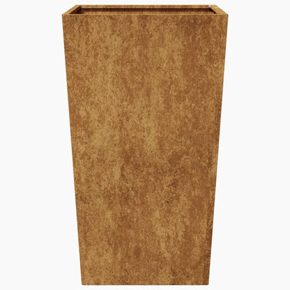 Fioriera da Giardino 45x45x75 cm in Acciaio Corten