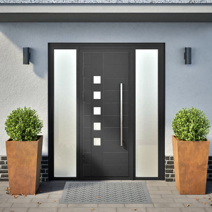 Fioriere da Giardino 2 pz 45x45x75 cm in Acciaio Corten