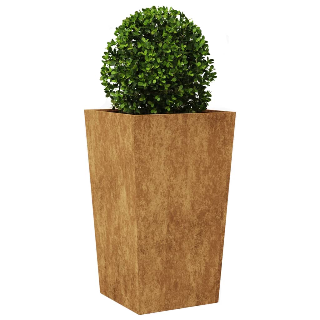 Fioriere da Giardino 2 pz 45x45x75 cm in Acciaio Corten