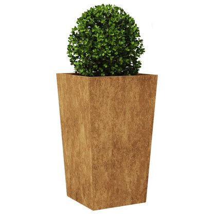 Fioriere da Giardino 2 pz 45x45x75 cm in Acciaio Corten