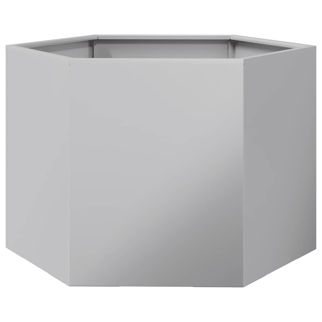 Fioriera Esagono 69x60x45 cm in Acciaio Zincato