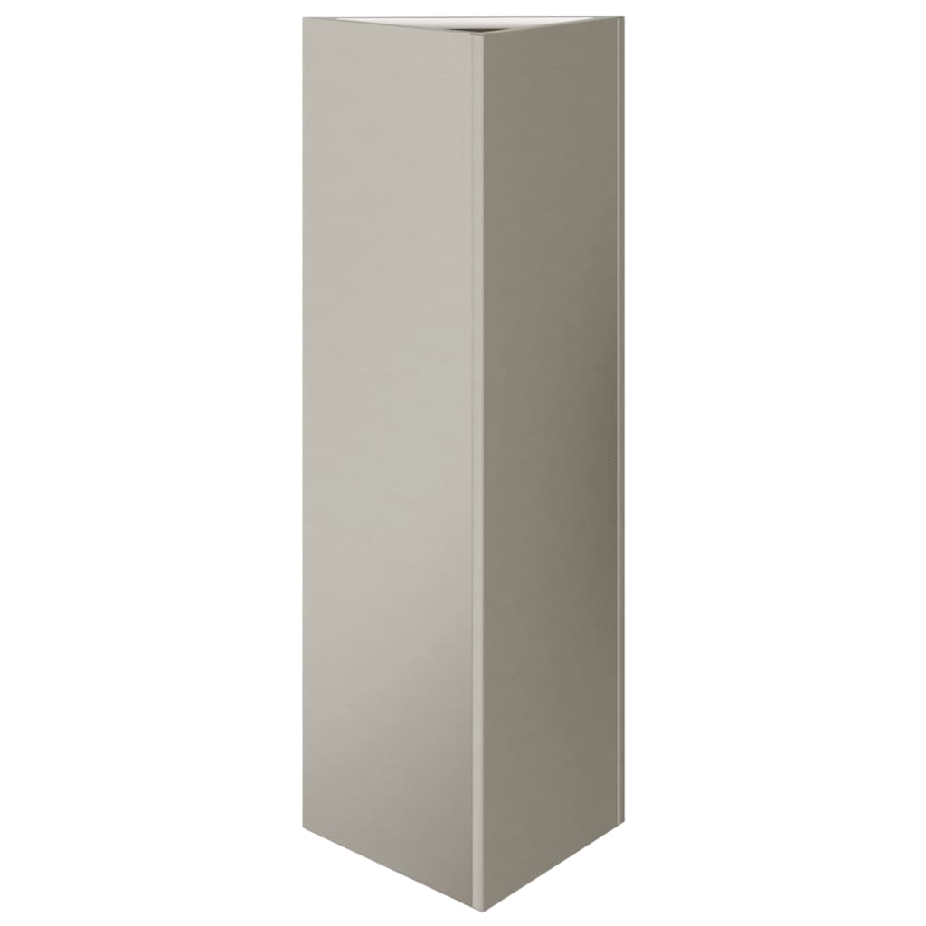 Fioriera da Giardino Triangolare 30x26x75 cm in Acciaio Corten