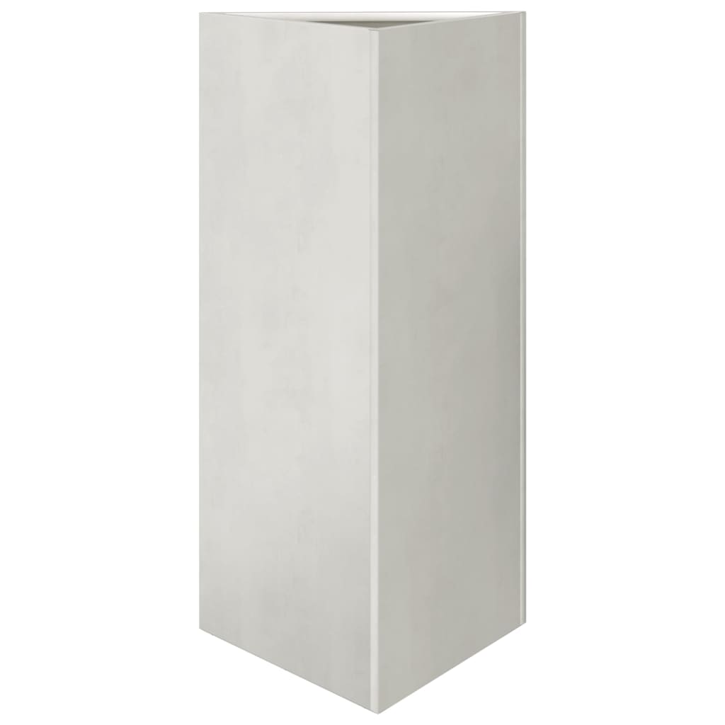 Fioriera da Giardino Triangolare 40x34,5x70 cm in Acciaio Inox