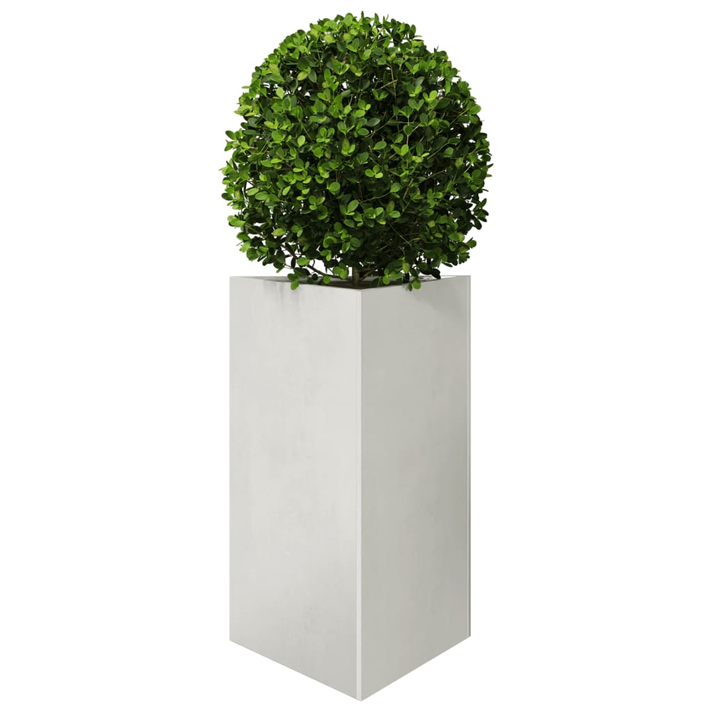 Fioriere da Giardino 2 pz Triangolari 50x43x75 cm Acciaio Inox