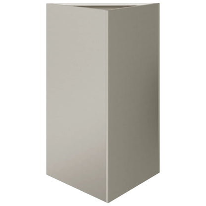 Fioriera da Giardino Triangolare 50x43x75 cm in Acciaio Corten