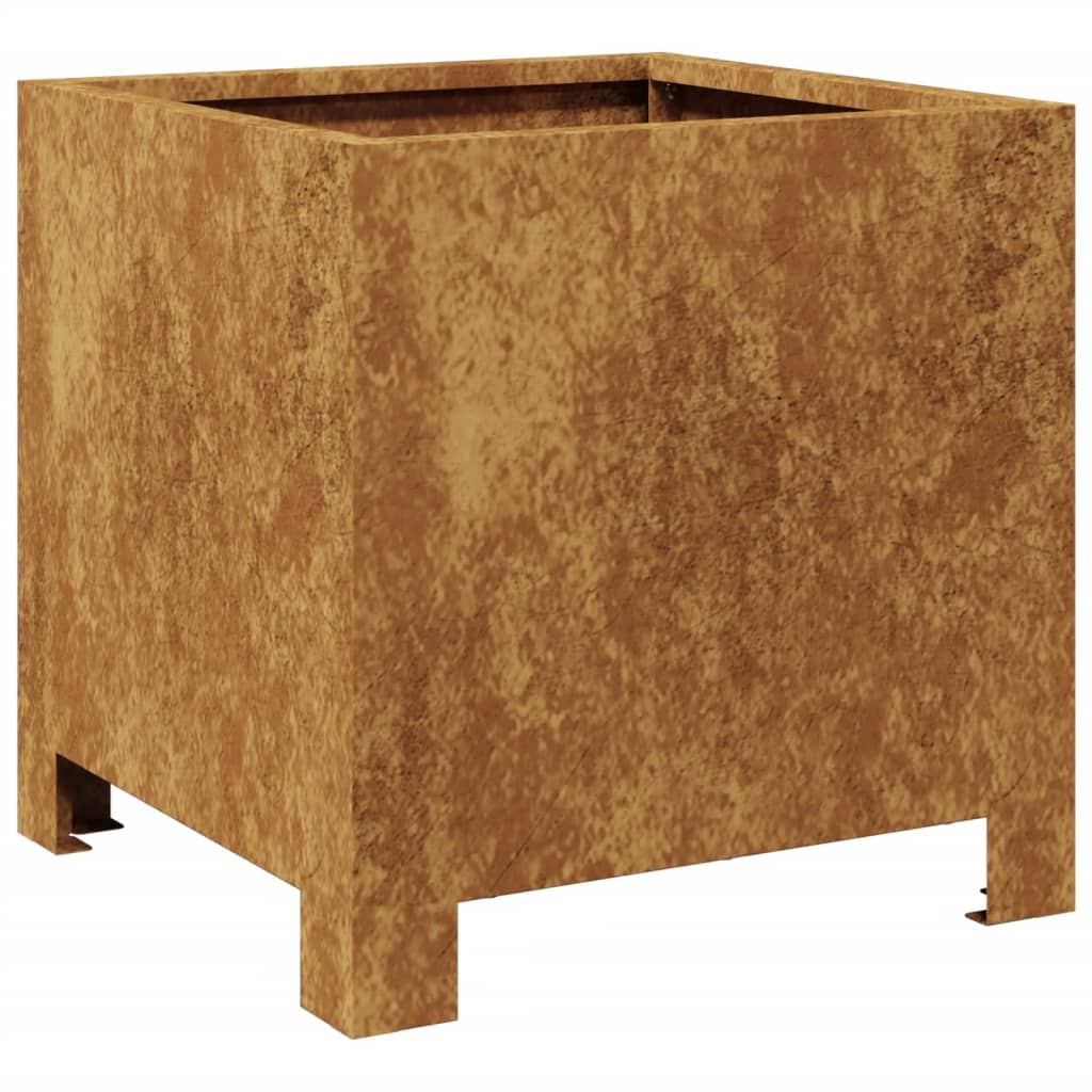 Fioriera da Giardino 30x30x30 cm in Acciaio Corten