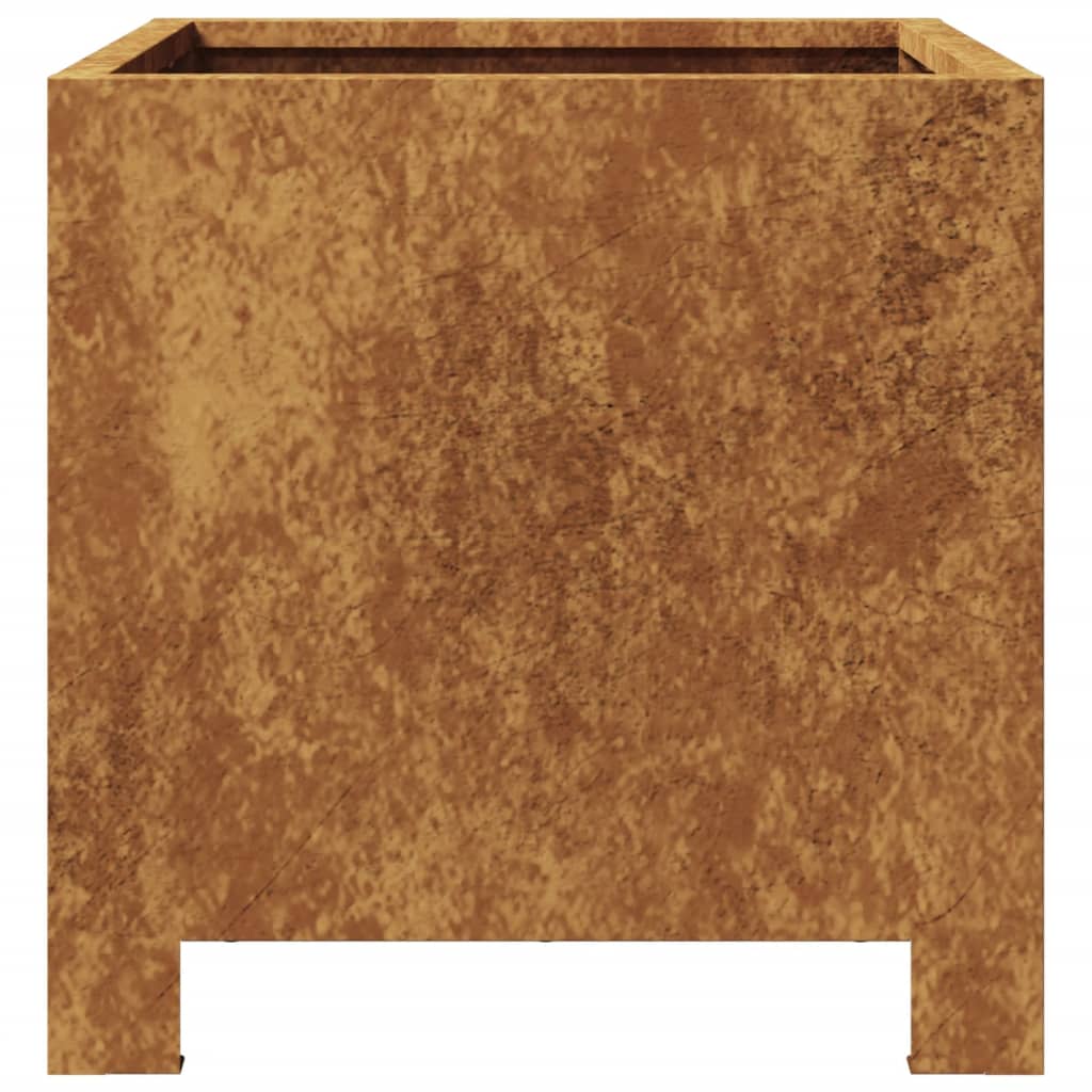 Fioriera da Giardino 30x30x30 cm in Acciaio Corten