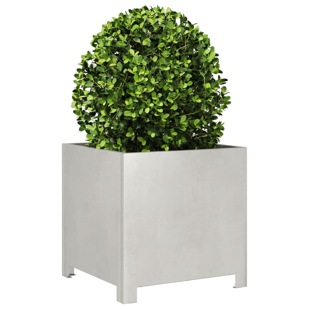 Fioriere da Giardino 2 pz 40x40x40 cm in Acciaio Inox