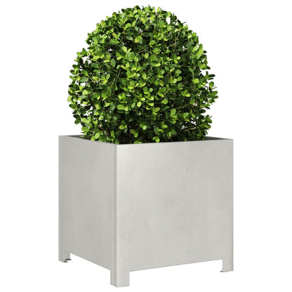 Fioriere da Giardino 2 pz 40x40x40 cm in Acciaio Inox