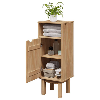 Mobile da Bagno OTTA 35x30x90 cm in Legno Massello di Pino