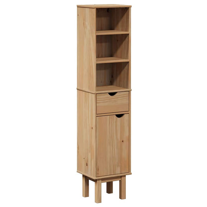 Mobile da Bagno OTTA 35x30x159 cm in Legno Massello di Pino