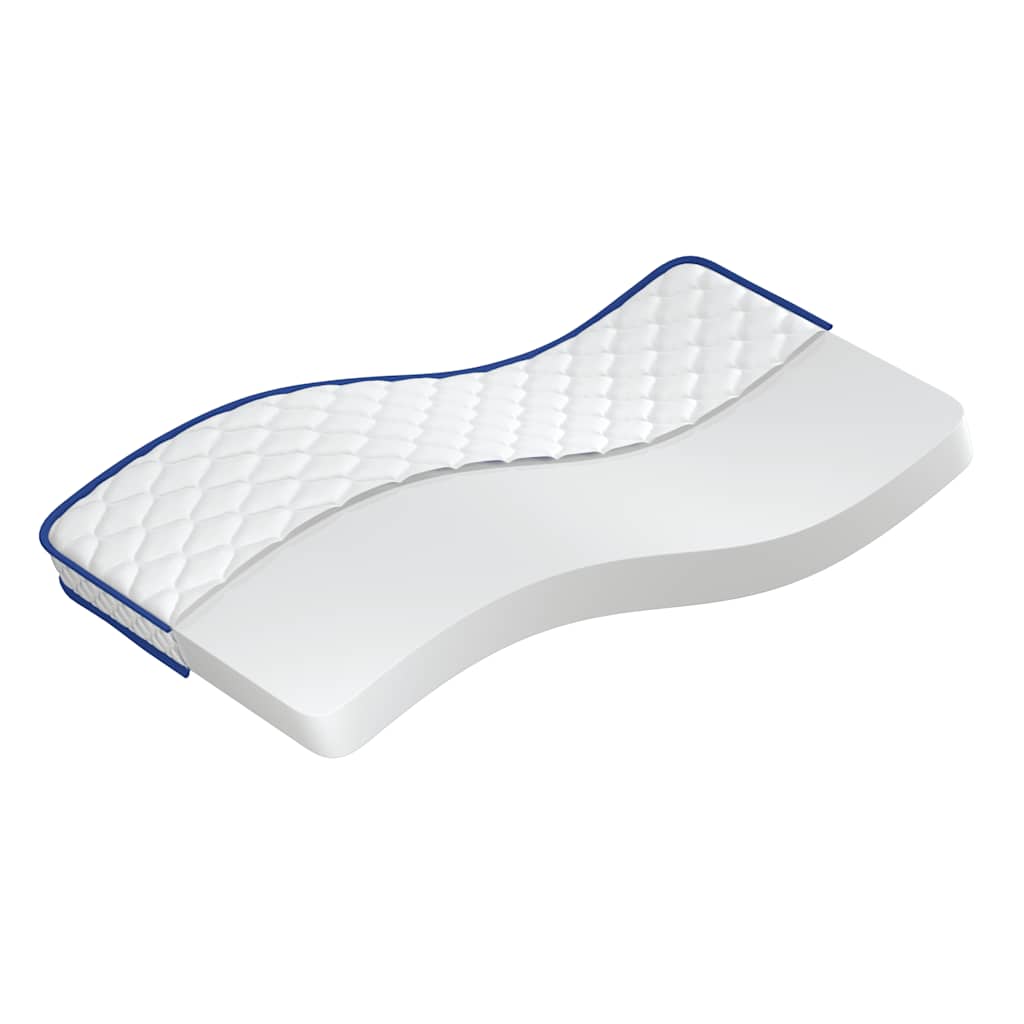 Materasso Viscoelastico Bianco 90x190x17 cm Morbido
