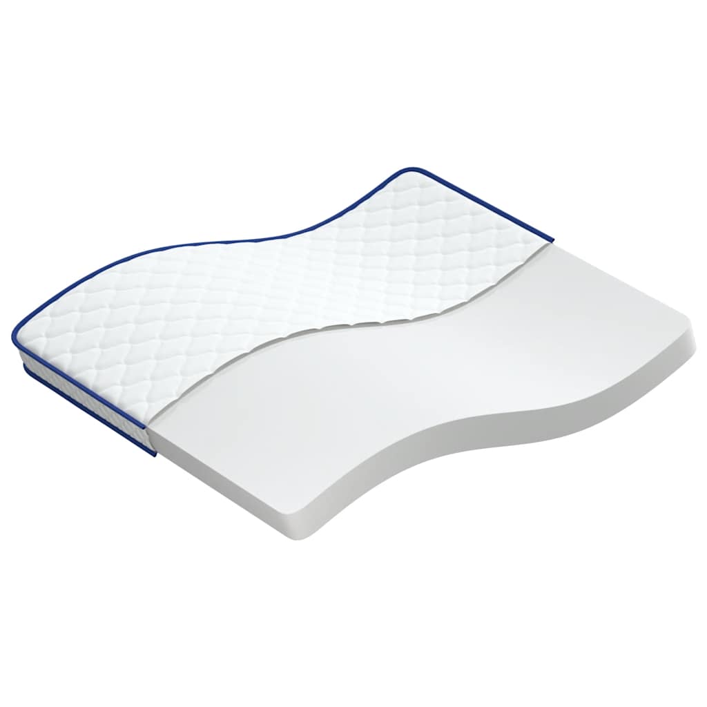 Materasso Viscoelastico Bianco 140x190x17 cm Morbido