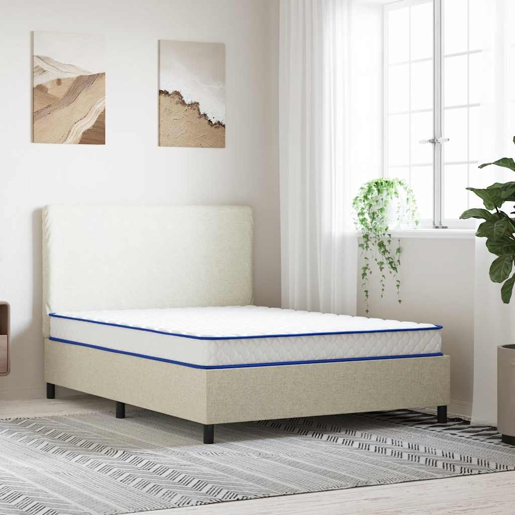 Materasso Viscoelastico Bianco 140x190x17 cm Morbido