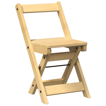 Sedie da Pranzo Pieghevoli 4 pz Corona Cera in Legno di Pino