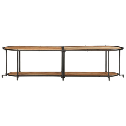 Mobile Porta TV 160x42x40 cm in Legno Massello di Acacia